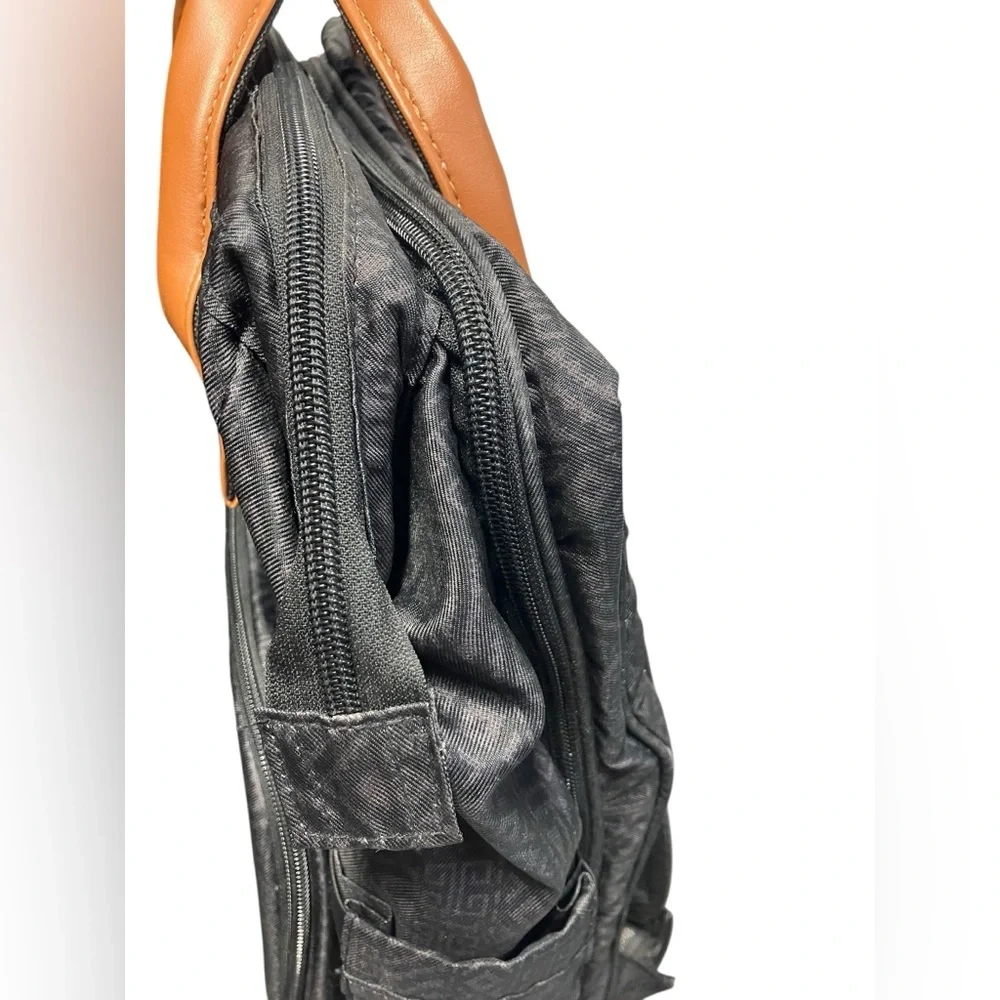 Monbebe Bolt Diaper Bag Backpack with Bassinet Changing Station Urban Boho Black